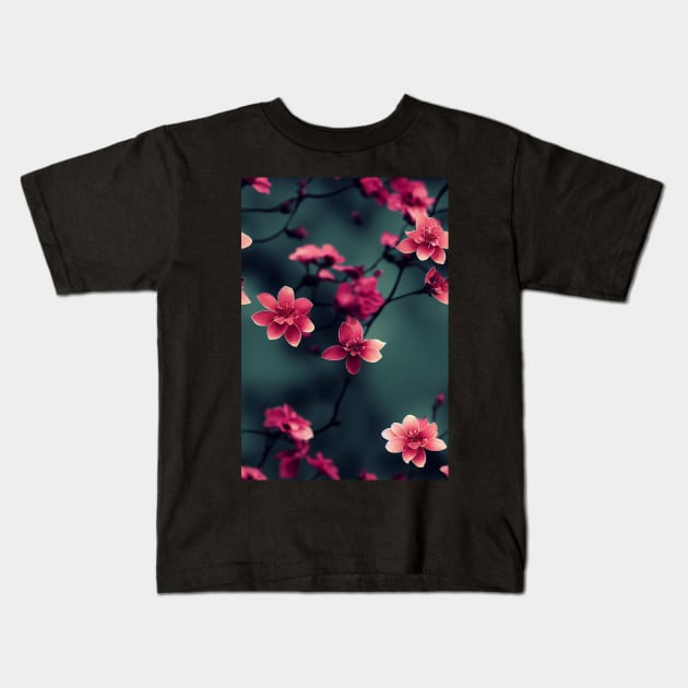 Beautiful Red Flowers, for all those who love nature #84 Kids T-Shirt by Endless-Designs